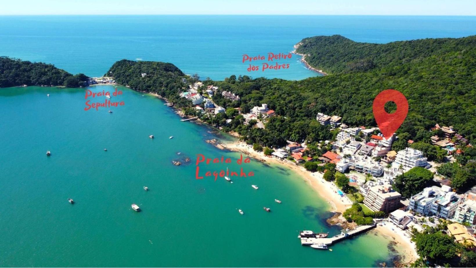 1080 - Apartamento Com Vista Para O Mar Em Bombinhas Kültér fotó
