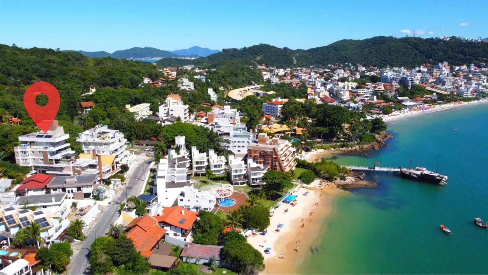 1080 - Apartamento Com Vista Para O Mar Em Bombinhas Kültér fotó